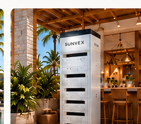 SUNVEX energy system integrated into a hotel property
